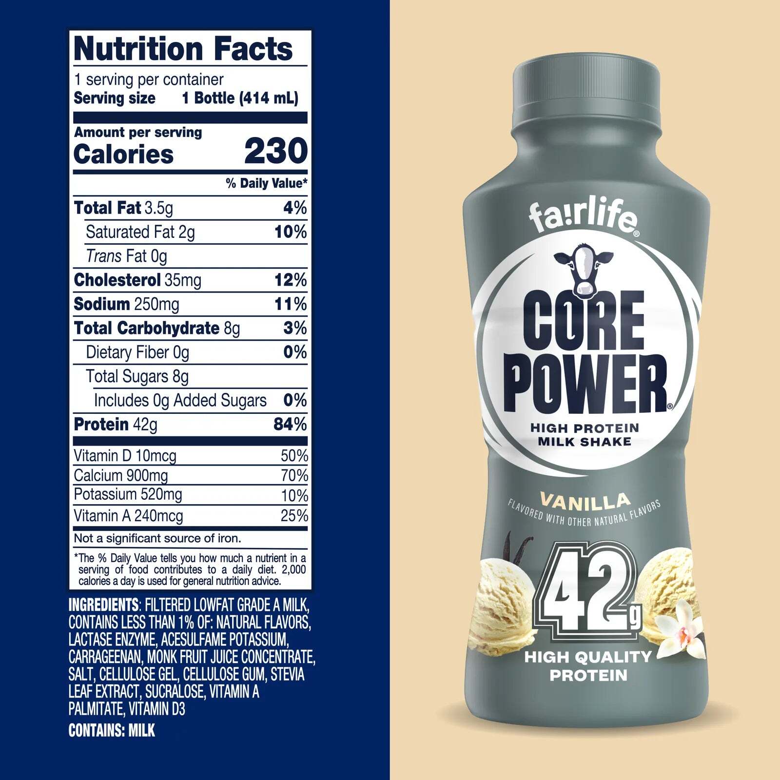 Vanilla High Protein Milkshake - Image 4